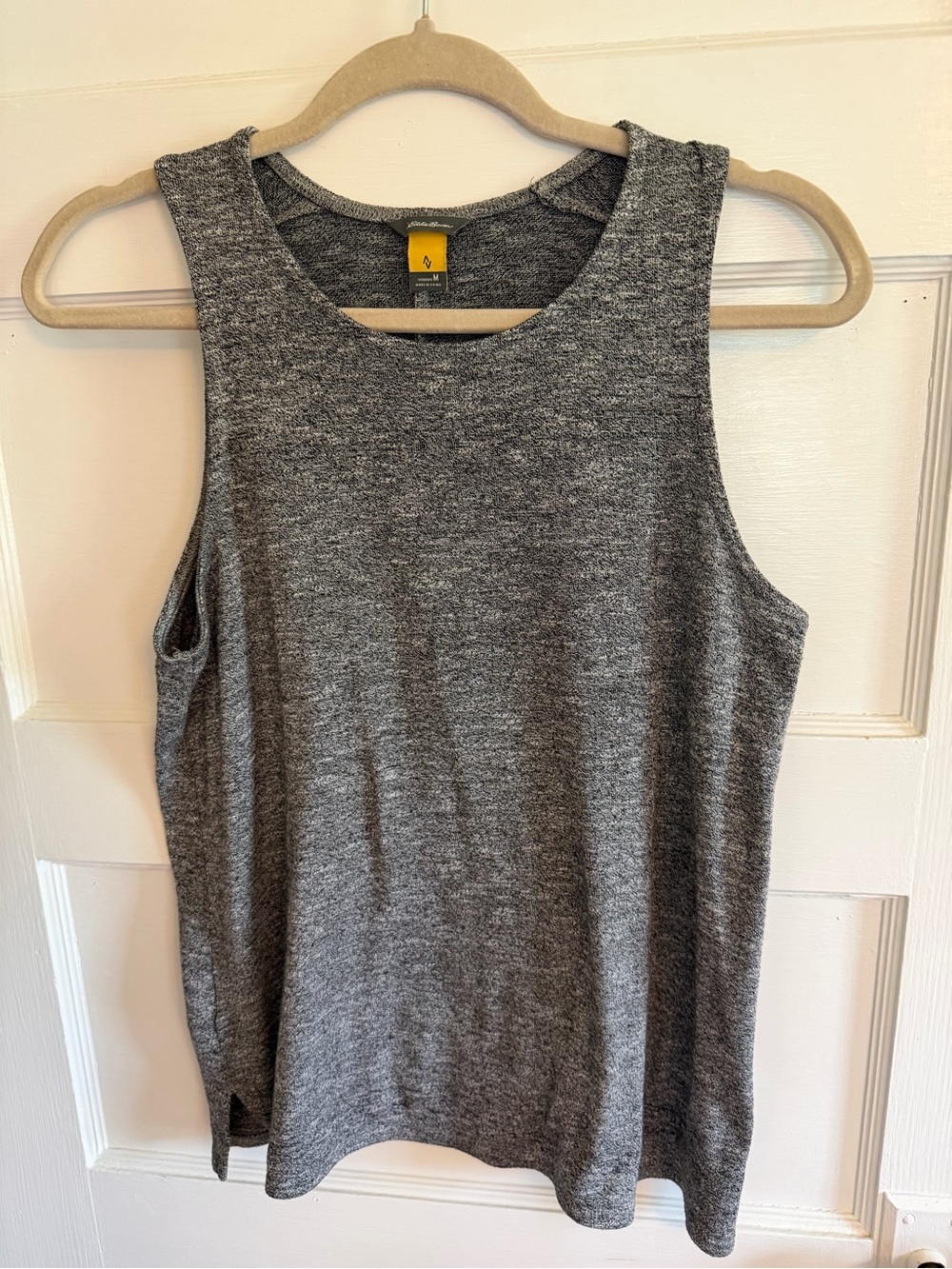 Eddie Bauer Heather Gray Knit Tank Top
